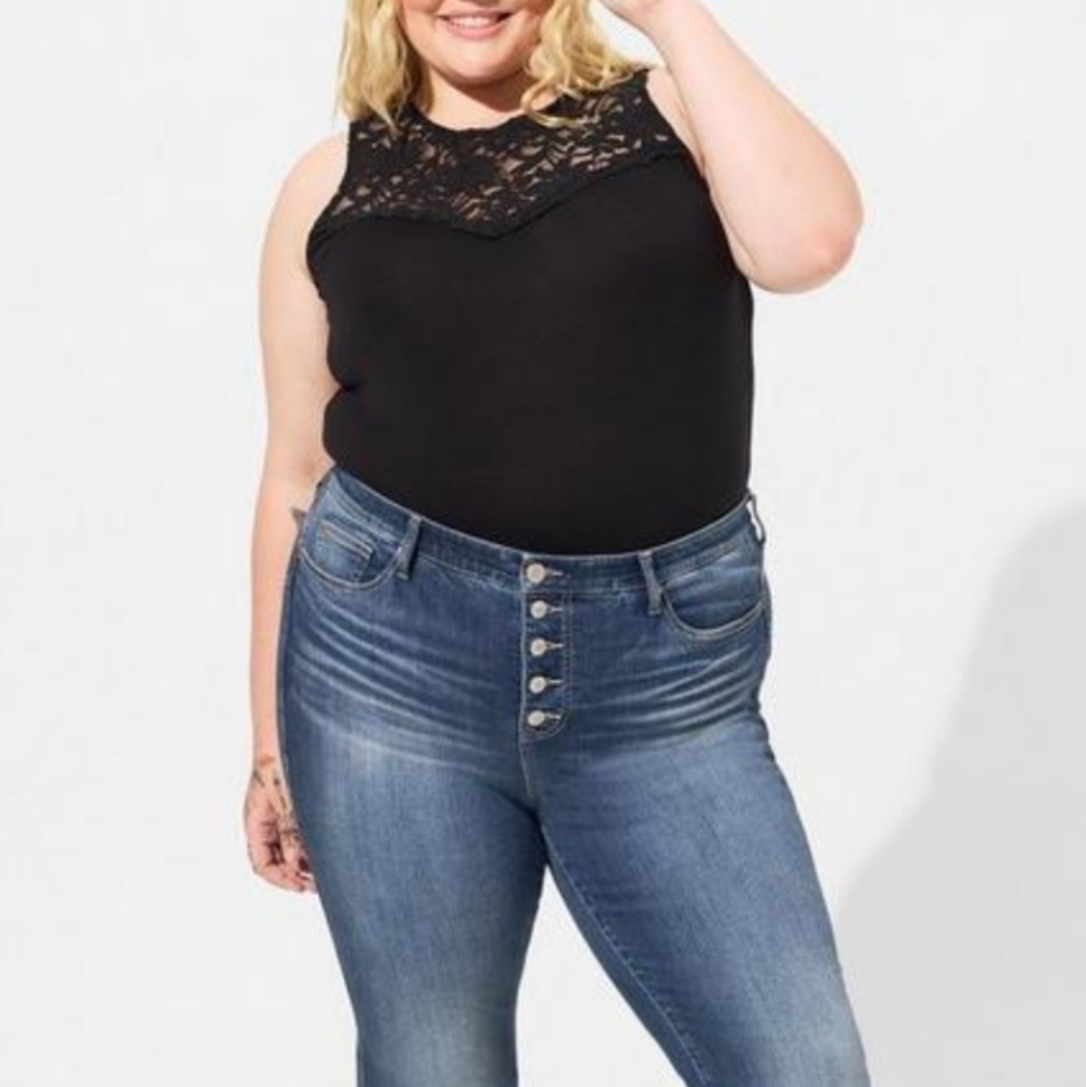 Torrid Sweetheart Lace Top Bodysuit Size 1X